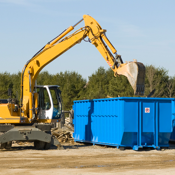 are there any restrictions on where a residential dumpster can be placed in Texas Illinois